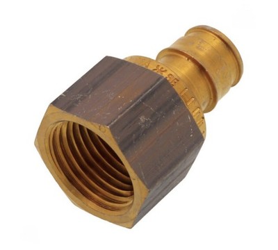 Q5571010 Uponor ProPEX Brass Female Threaded Adapter, 1'' PEX x 1'' NPT FIP 