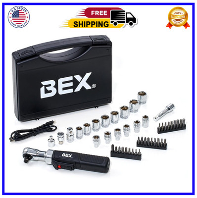 BEX 3/8 45pcs set USB mini electric ratchet electric ratchet wrench portable