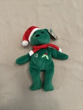 1998 Salvino's Bamm Beano's Chipper Jones 10 Christmas MLB Baseball Bear w/ Tag