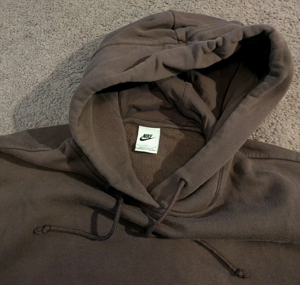 Sudadera con capucha Nike Sportswear Phoenix de gran tamaño polar marrón DQ5858-237 para mujer L Foto 3 de 4