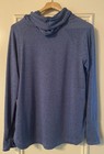 Athleta Womens Uptempo Hoodie Blue Heathered Size Large Long Sleeve Pullover — photo 2
