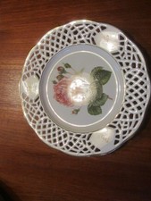 Gebäckteller, BURG LINDAU; feines Porzellan, Durchmesser ca. 19 cm,