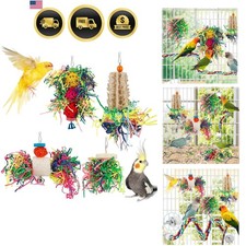 Bird Toys Shredding Foraging Chewing Hanging Bird Cage Accessories