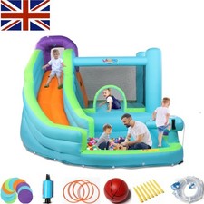 Kids Bouncy Castle Inflatable Bouncer House Blow Up Jumper w/Slide Water Pipe