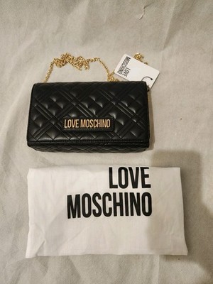 Love Moschino Matelasse Clutch Bag With Chain