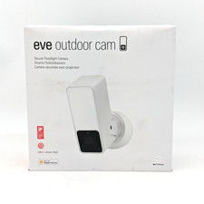 Eve Outdoor Cam 1080p Secure Floodlight Camera w/ Night Vision  White