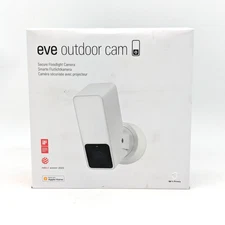 Eve Outdoor Cam 1080p Secure Floodlight Camera w/ Night Vision | White