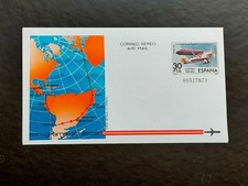 First Day of Issue Spain, Sevilla-La Habana. Aerogramme. Air Mail 1982 tc1163