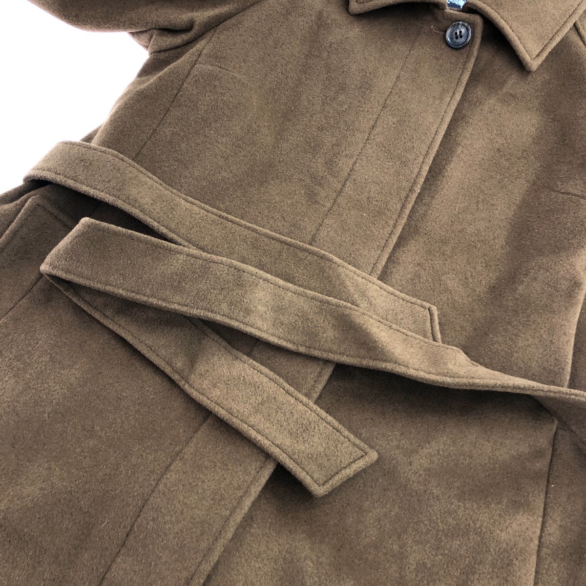 BURBERRY LONDON Coat Size: 40 Angora Wool Brown Women's [Used] thumbnail 5