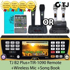 TJ Taijin Media B2 Plus Karaoke Machine 1TB  Wireless Mic  Remote  Song book
