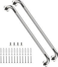 2 Pack 32 Inch Anti Slip Shower Grab Bar Handles, ZUEXT Chrome Stainless Steel 