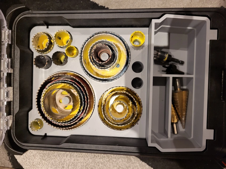 3D Printed Hole Saw Insert for Milwaukee PACKOUT Organiser | Fits Starrett-Style - Image 2 of 3