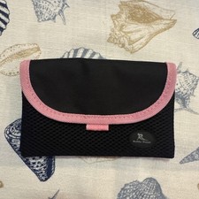 Buddy Pouch Black W/pink Trim Magnetic Beltless Pouch