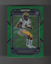 2023 Prizms Draft Kayshon Boutte RC Rookie Green Prizms #137 LSU Tigers Patriots