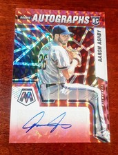 2022 Panini Mosaic Rookie Auto Choice Fusion Prizm Aaron Ashby #RAM-AA Auto RC