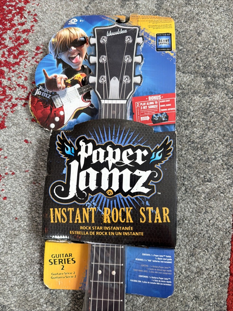 WowWee Paper Jamz Guitar Series 2 Guitar New & Sealed Bonus Songs
