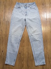 Vtg Levis 521 Jeans Womens 10 Tapered Leg 100% Cotton Light Wash USA Made B78