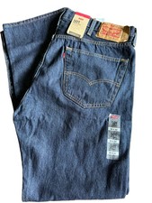 Levis 501 Original Fit Jeans Straight Leg Button Fly 100 Cotton Size 38 X 32