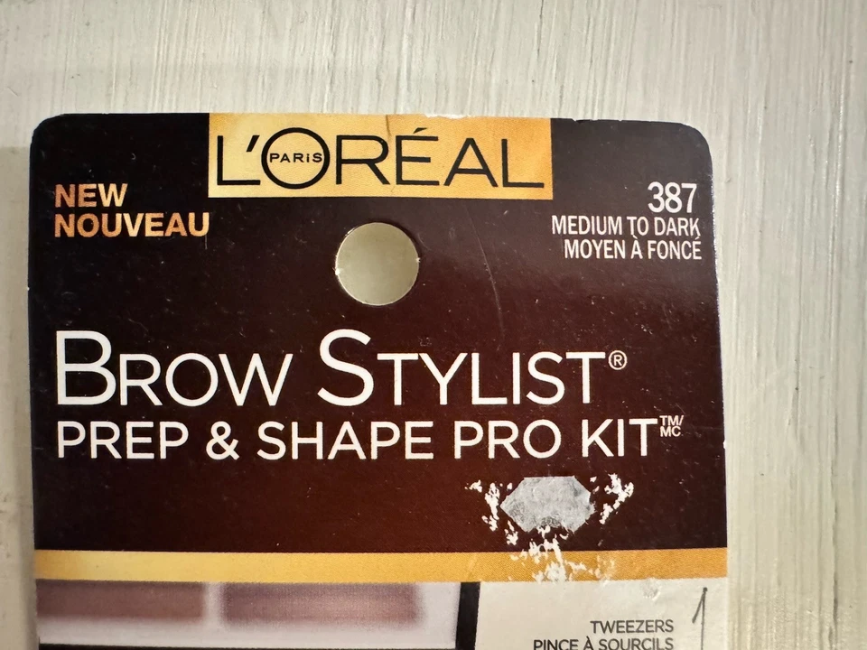 LOREAL Brow Stylist Prep & Shape PRO KIT ~ MEDIUM - DARK #387 NEW SEALED . 12 Oz - Image 2 of 4