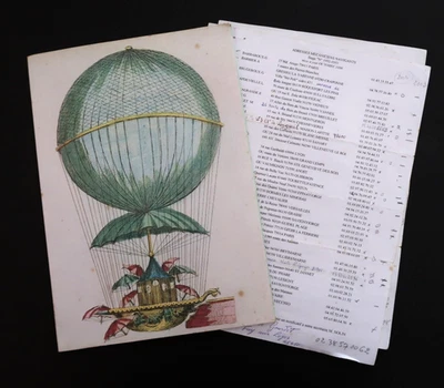 Air France Menu au Ballon Stage N 1952-53 Officiers Mecaniciens Mars 1979 - Photo 1/4