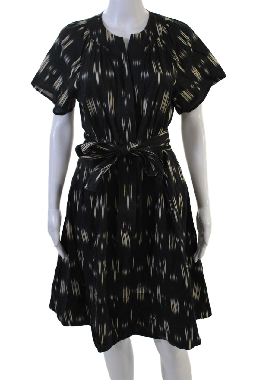 Derek Lam Womens Shirt Dress Black Short Sleeve Button Cotton Size SFree Shipping in US $100+ Orders | $6.95 Orders Below