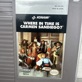 Where in Time is Carmen Sandiego (Nintendo NES, 1991) Cart Only Tested Works