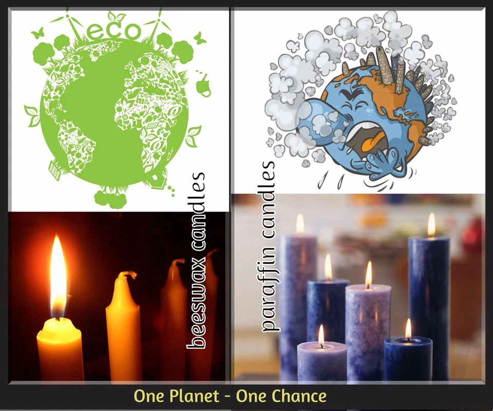 Velas cônicas 100% cera de abelha espiral torção orgânicas - 8" de altura, 3/4" de espessura - Imagem 4 de 4