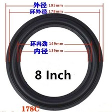 195mm 178mm Speaker Surrounder Rubber Woofer Edge For 8" 8 IN/INCH Speaker