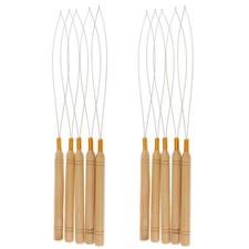 10PCS Hair Extension Holder Pulling Hair Hook Tool Hair Extension Threader