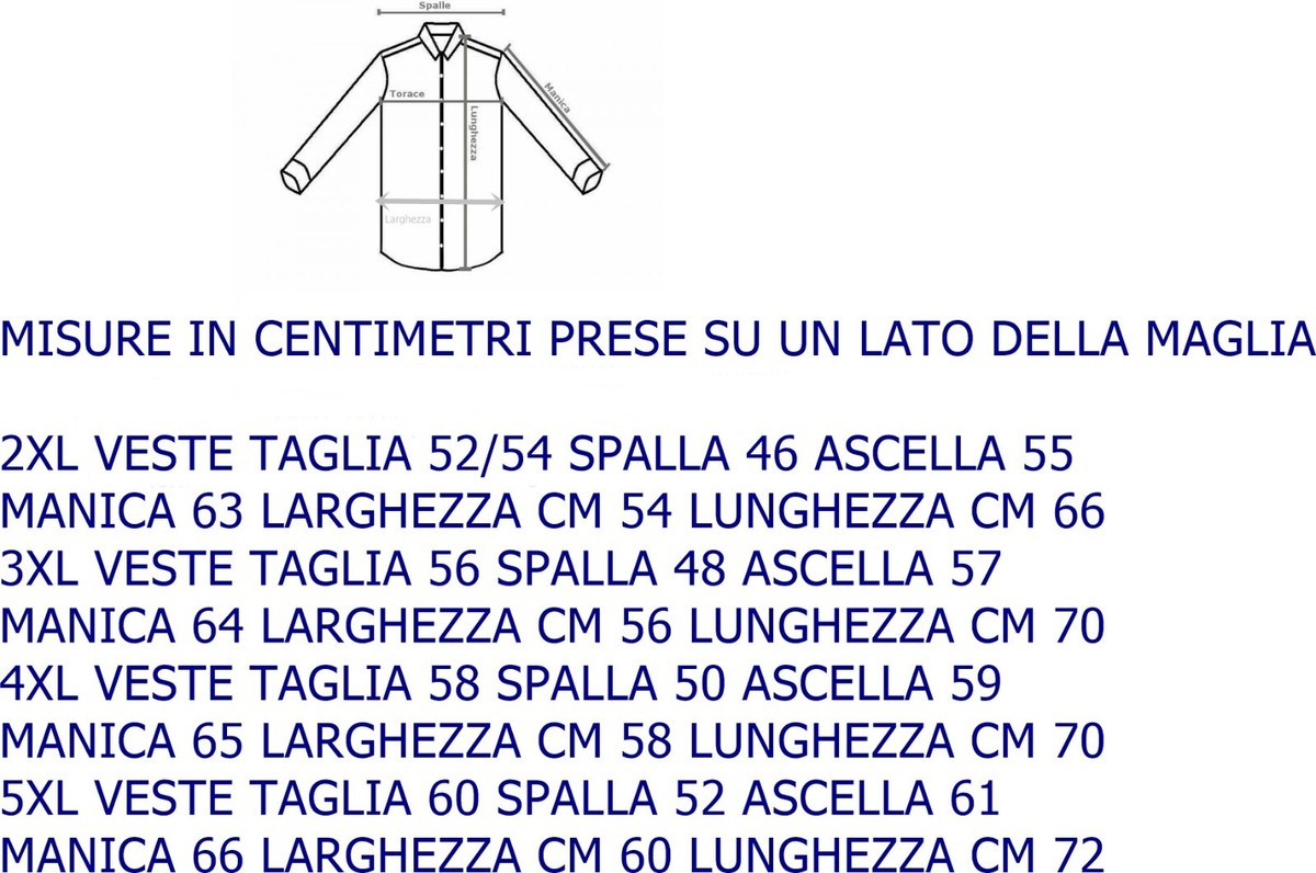 Misure Taglia 46 Maglia Maglione Uomo Taglie Forti Invernale - Main Image