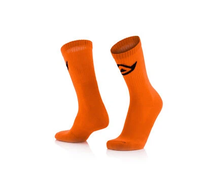 Acerbis Coton Chaussettes Techniciens Moto Orange Fluo 0022491.014 - Photo 1/2
