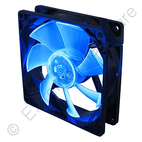 Gelid Solutions Wing 8 UV Blue 80mm Ultraviolet Reactive Ultra Quiet Case Fan - Picture 3 of 8