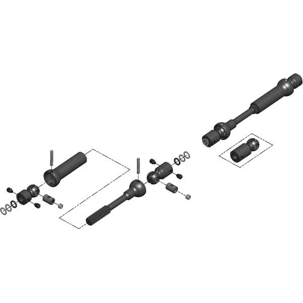 M.I.P. SCX10 Trail Honcho X-Duty Center Drive Kit MIP18160 A