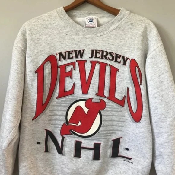 Vintage 90s New Jersey Devils sweatshirts Men s Fashion full size