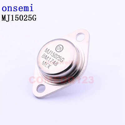 2PCSx MJ15025G TO-204 Onsemi Bipolar Transistors - BJT #F4#
