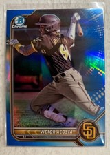 2022 Bowman Chrome Victor Acosta Blue Prospect #d 105/150