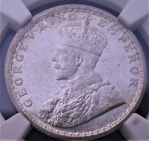1936 (c) India 1/2 Rupee ,  NGC MS 64 , nice  silver  coin     # 1399, 39-19