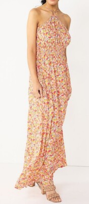 leather strap maxi dress Lila | Burgundy Faux Leather Plunge-Neck Maxi Dress With Split