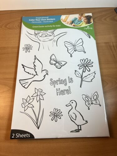 Children's Activity Color-Your-Own, Spring is Here Sticker Sheets, by Dayspring - Picture 1 of 4
