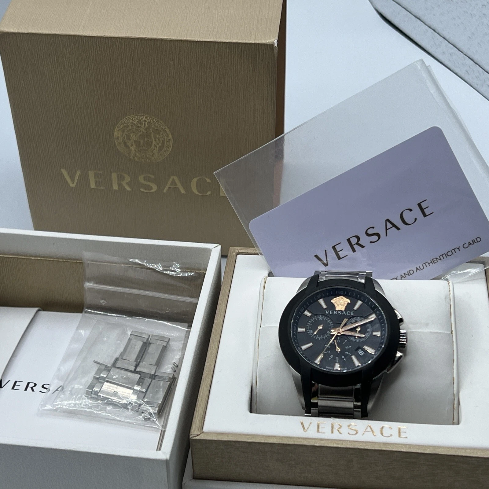 VERSACE VEM800218 Personaggio Crono Quarzo Uomo SS Gomma