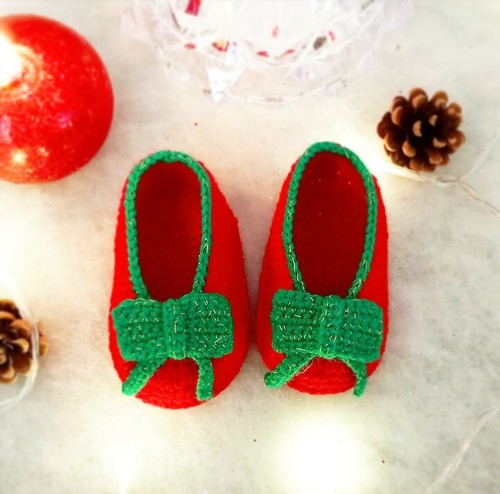 Ballerine Pacco Regalo di Natale per Neonata Uncinetto Regalo Nascita Bimba  | eBay