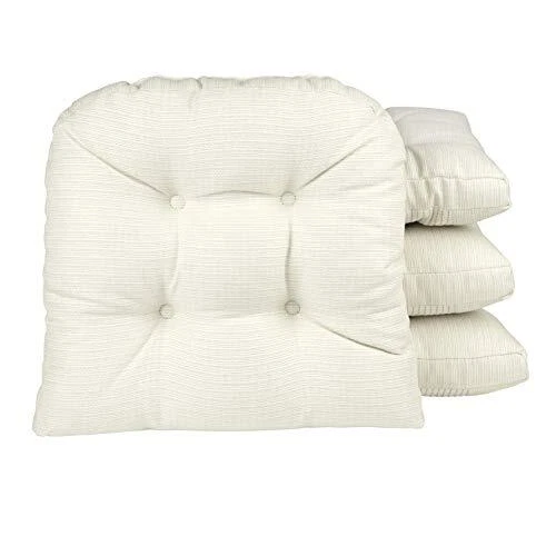 Gripper Overstuffed Universal Non Slip Dining Chair Cushions for