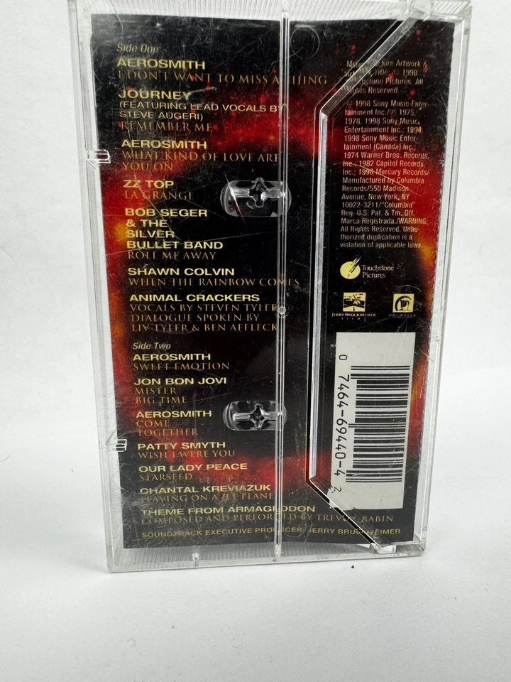 Cassette Tape ARMAGEDDON The Album Movie Soundtrack Aerosmith ZZ Top Journey - Image 2 of 4