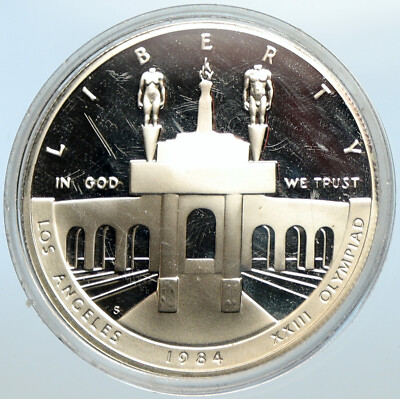 1984 S UNITED STATES Los Angeles 23rd Olympics Proof Silver Dollar