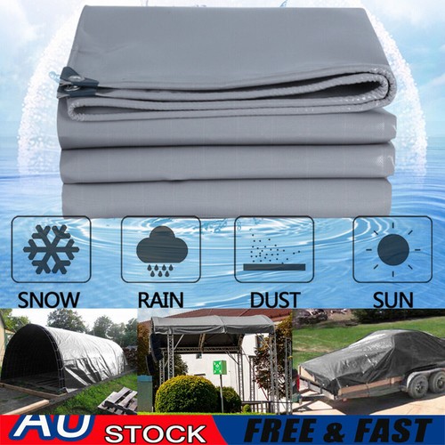 Heavy Duty Waterproof Canvas Tarp Tarpaulin Sun Blocked Dustproof Cover