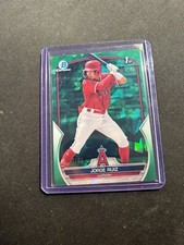 2023 Bowman Sapphire Jorge Ruiz 1st Chrome Green Refractor /60 Angels