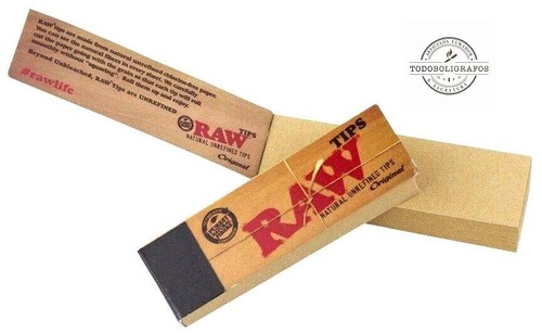 Raw Original Filter Tips Slim No Sbiancate Filtri Di Carta Da 50 Block Free ship - Foto 3 di 4