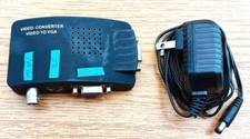 BNC to VGA Converter S-Video to VGA Monitor Video Signal Adapter Box
