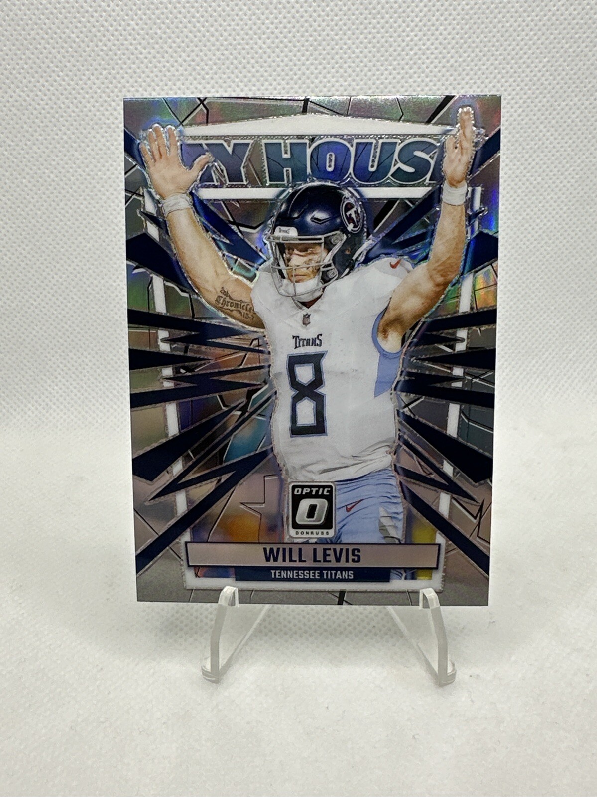 2023 Donruss Optic #20 Will Levis (RC) (My House Holo Prizm)