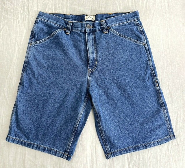 Blue Mountain Mens Utility Work Shorts Denim 11" Inseam Sz 36 Cargo for